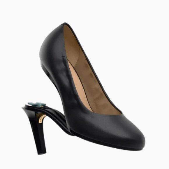 Pashion Footwear The Ballet Pump - Stretch Leather convertible heel base - Picture 4 of 4